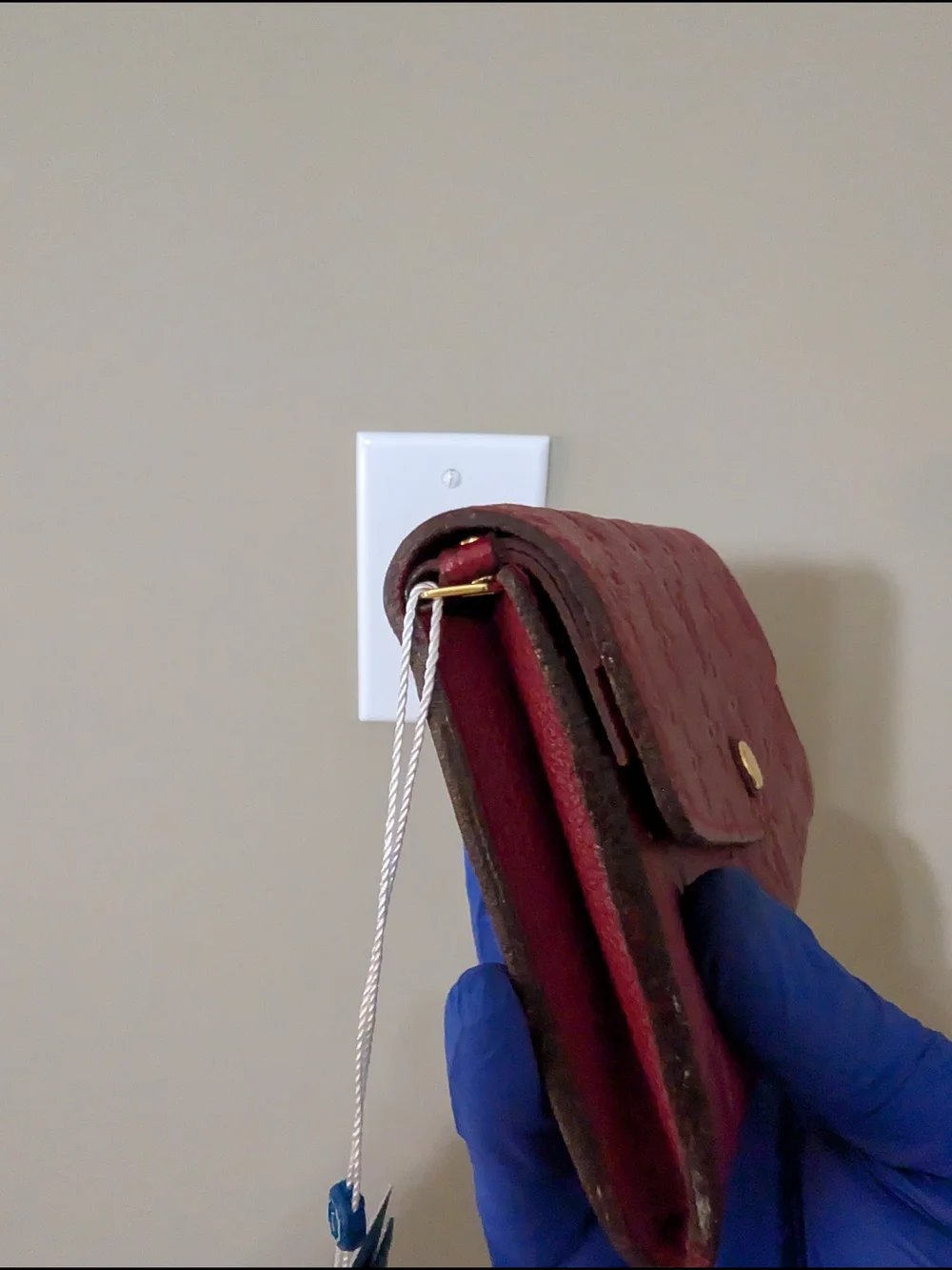 Louis Vuitton Monogram Empreinte Curieuse Long Wallet with Removable Zip Pouch.